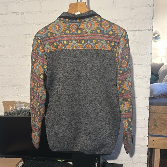 SIMPLY SOUTHERN Women's Southwestern Seahorse 1/4 Snap Jacket Size Large - Picture 2 of 11